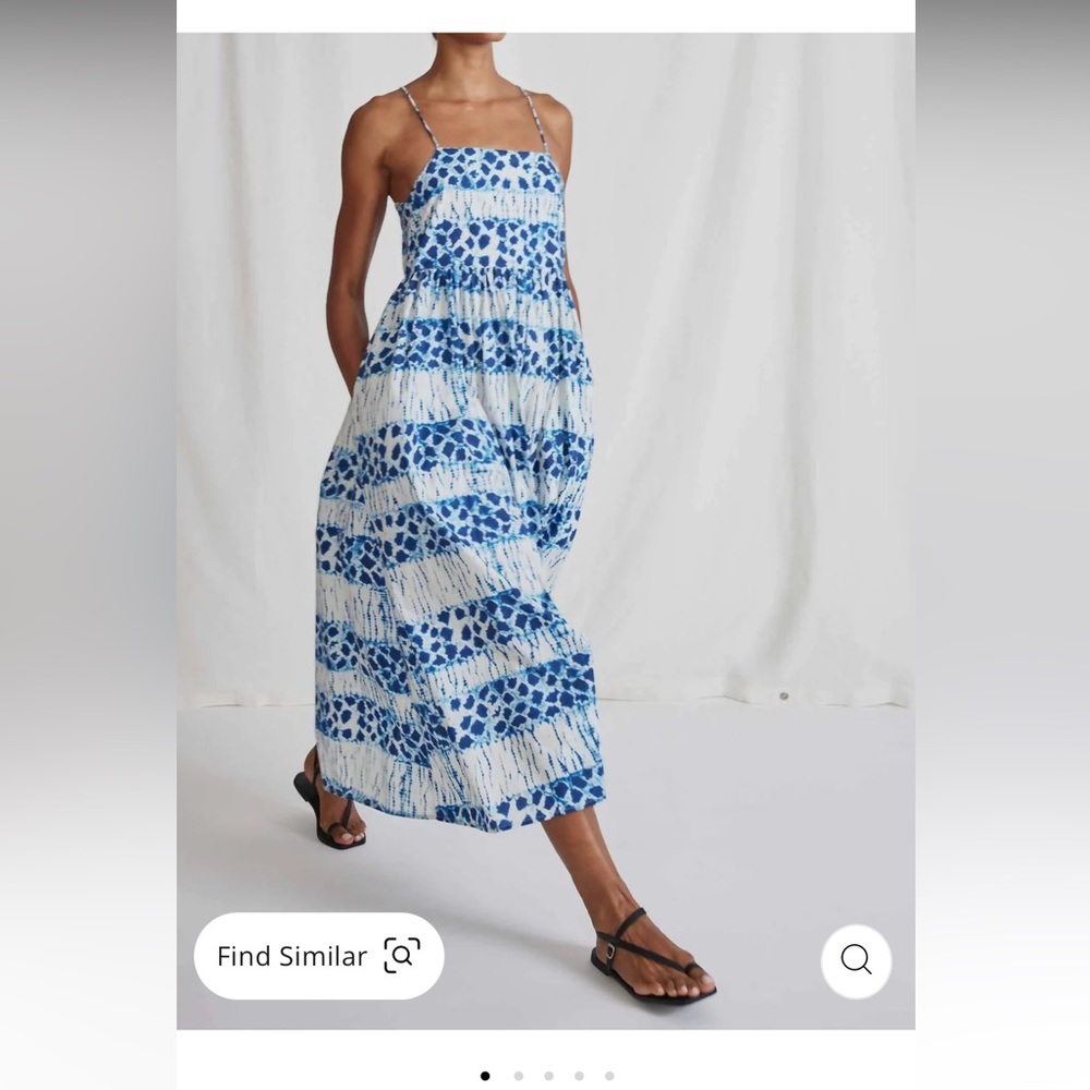Apiece Apart Evora Dress, Never-Worn, in color: Sun Speckled Shibori, Size XS